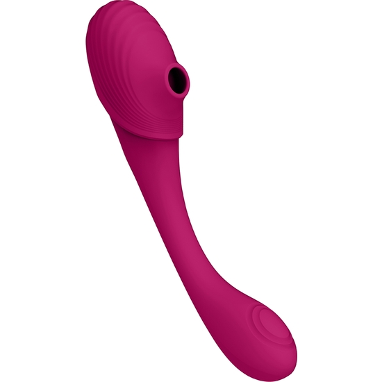 VIVE MIRAI - DOUBLE ENDED PULSE WAVE & AIR WAVE BENDABLE VIBRATOR - PINK image 5