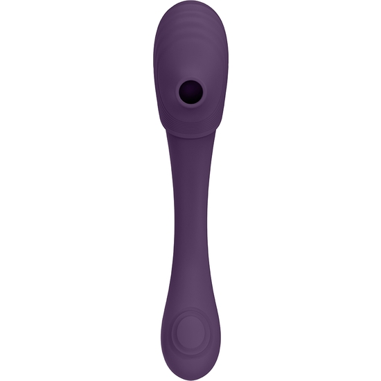 VIVE MIRAI - DOUBLE ENDED PULSE WAVE & AIR WAVE BENDABLE VIBRATOR - PURPLE image 4