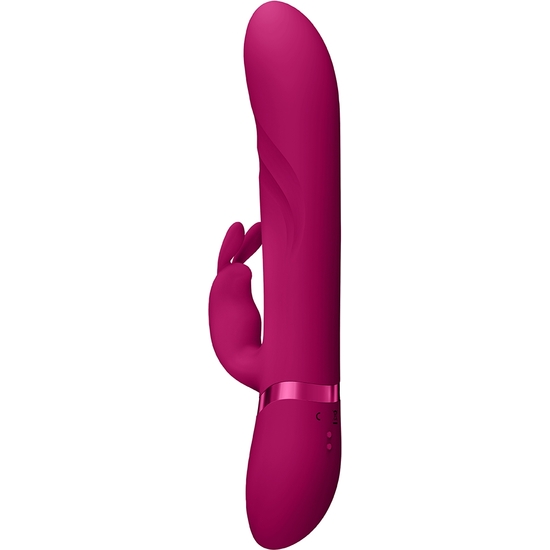 VIVE NARI - VIBRATING AND ROTATING BEADS, G-SPOT RABBIT - PINK image 1
