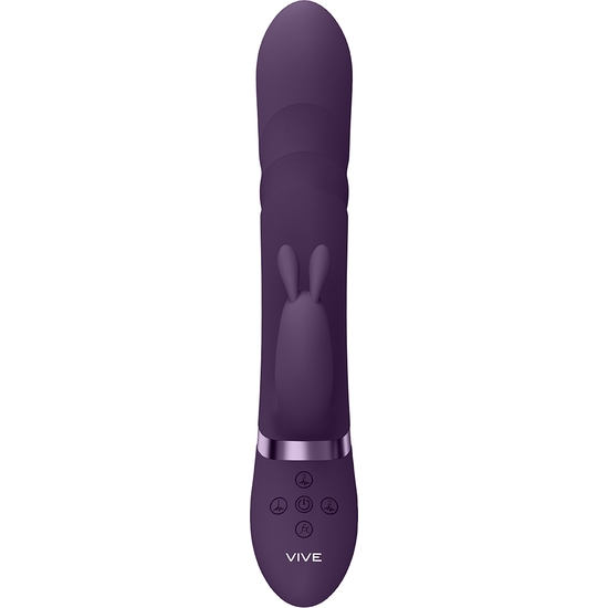 VIVE NARI - VIBRATING AND ROTATING BEADS, G-SPOT RABBIT - PURPLE image 4