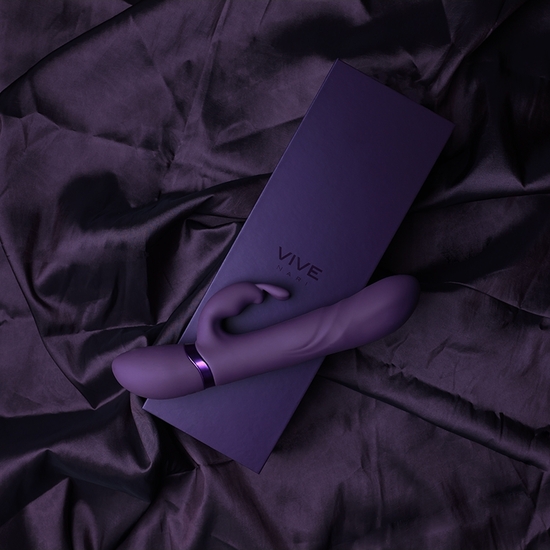 VIVE NARI - VIBRATING AND ROTATING BEADS, G-SPOT RABBIT - PURPLE image 8