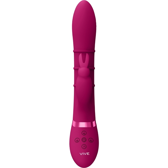 VIVE SORA - UP & DOWN STIMULATING RINGS, VIBRATING G-SPOT RABBIT - PINK image 4