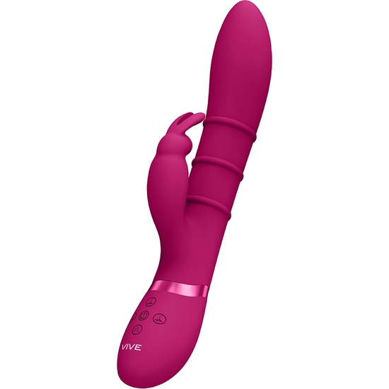 VIVE SORA - UP & DOWN STIMULATING RINGS, VIBRATING G-SPOT RABBIT - PINK image 6