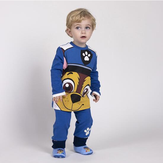 PIJAMA LARGO INTERLOCK PAW PATROL BLUE image 3