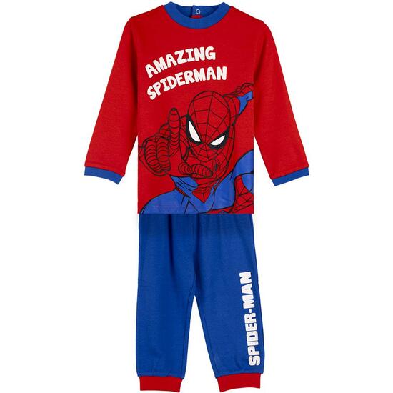 PIJAMA LARGO INTERLOCK SPIDERMAN BLUE image 0