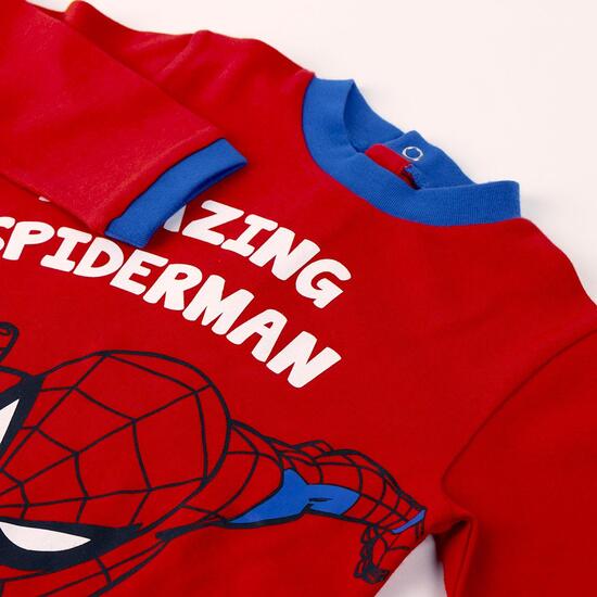 PIJAMA LARGO INTERLOCK SPIDERMAN BLUE image 2