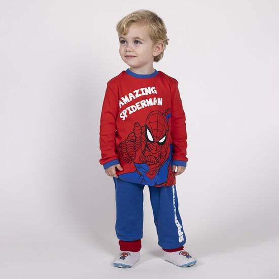 PIJAMA LARGO INTERLOCK SPIDERMAN BLUE image 3