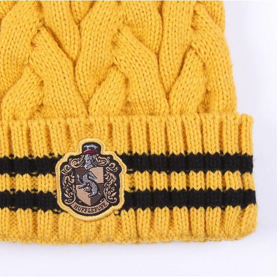 GORRO TRICOT POMPOM HARRY POTTER HUFFLEPUFF MUSTARD image 2