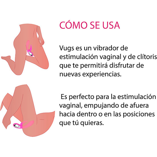 VUGS VIBRADOR VAGINAL CON ESTIMULACIÓN CLÍTORIS image 2