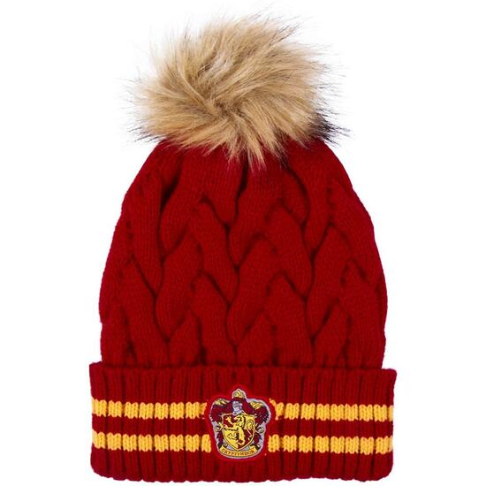 GORRO TRICOT POMPOM HARRY POTTER GRYFFINDOR RED image 0