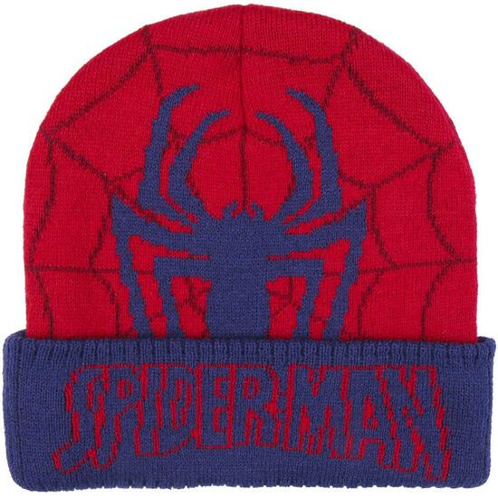 GORRO PUNTO JACQUARD SPIDERMAN RED image 0