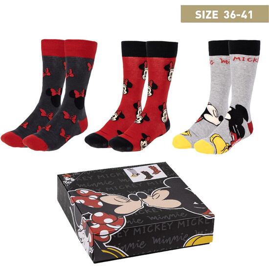 PACK CALCETINES 3 PIEZAS MINNIE MULTICOLOR image 0