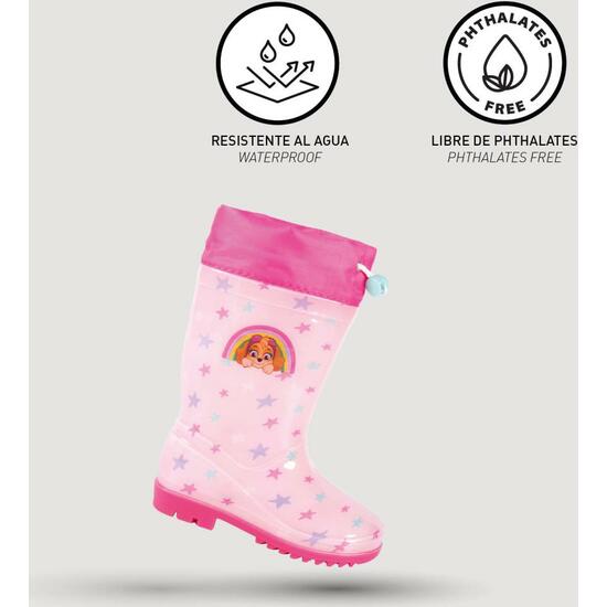 BOTAS LLUVIA PVC PAW PATROL SKYE PINK image 3