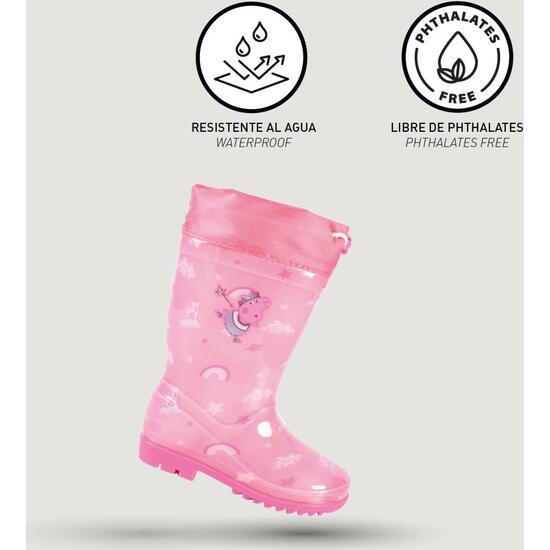 BOTAS LLUVIA PVC PEPPA PIG PINK image 3