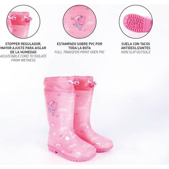 BOTAS LLUVIA PVC PEPPA PIG PINK image 4