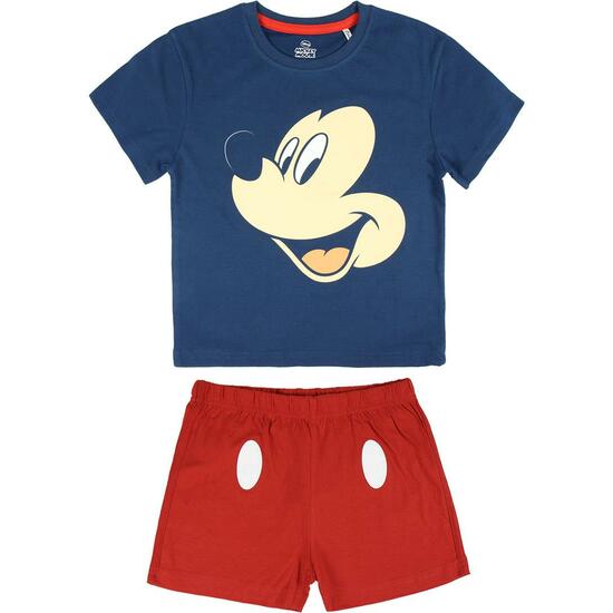 PIJAMA CORTO ALGODÓN SINGLE JERSEY MICKEY NAVY image 0