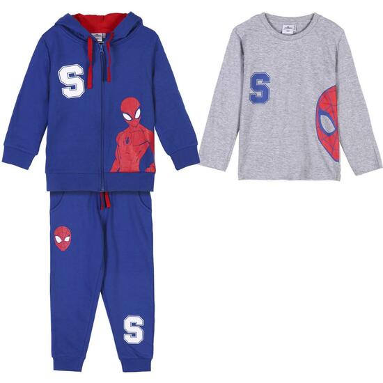 CHANDAL COTTON BRUSHED 3 PIEZAS SPIDERMAN BLUE image 0