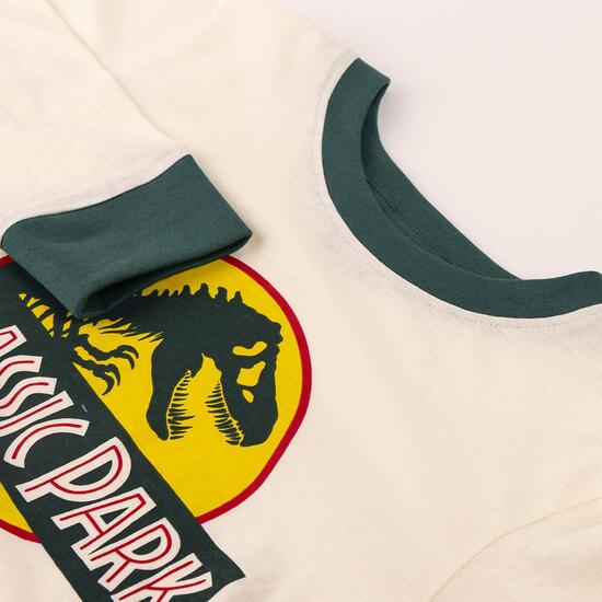 PIJAMA LARGO SINGLE JERSEY JURASSIC PARK BEIGE image 2