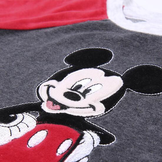 PIJAMA LARGO VELOUR COTTON MICKEY GRAY image 5