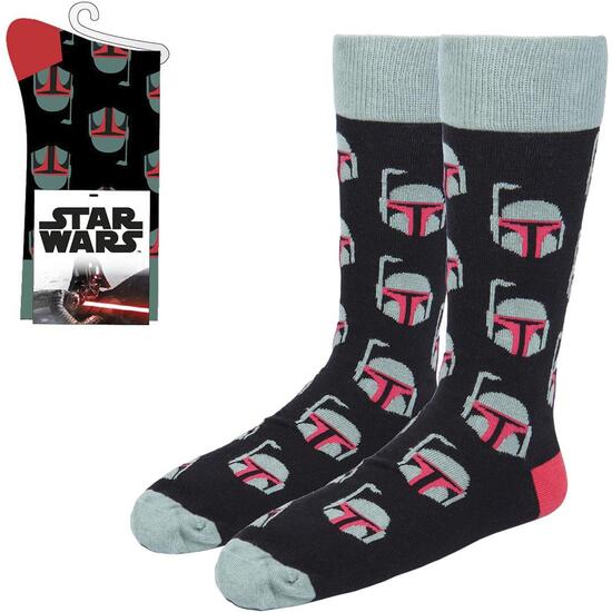 CALCETINES BOBA FETT BLACK image 0