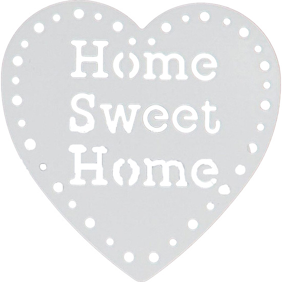 PINZA DE METAL GM HOME SWEET HOME X2 - BLANCO CON LACA image 0