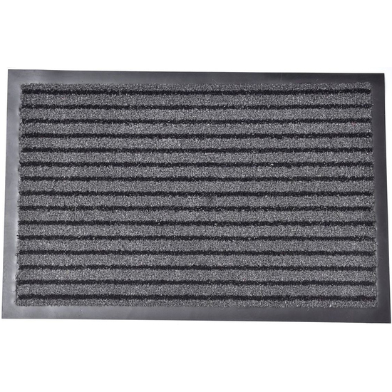 FELPUDO MADO 40X60CM POLIPROPILENO/PVC - GRIS/NEGRO image 0