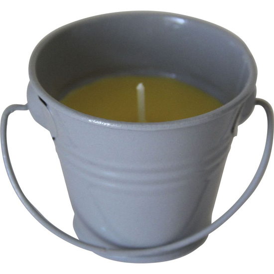 VELA DE CITRONELA CUBO DE METAL PM X3 - GRIS image 0