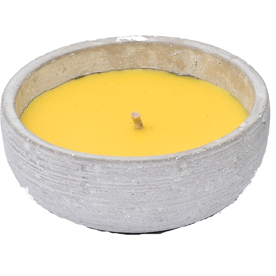 VELA DE CITRONELA TARRO CEMENTO REDONDO GM X 1 - GRIS image 0