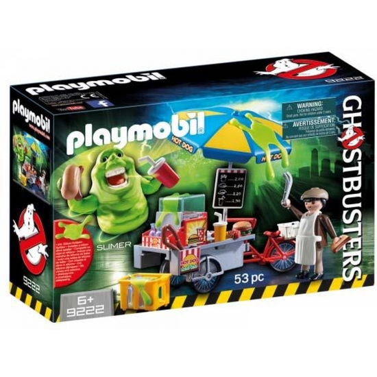 PLAYMOBIL CAZAFANTASMAS GHOSTBUSTERS SLIMER CON STAND DE HOT DOG image 0