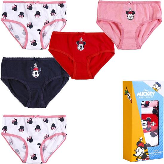 PACK BRAGUITAS SINGLE JERSEY 5 PIEZAS MINNIE MULTICOLOR image 0