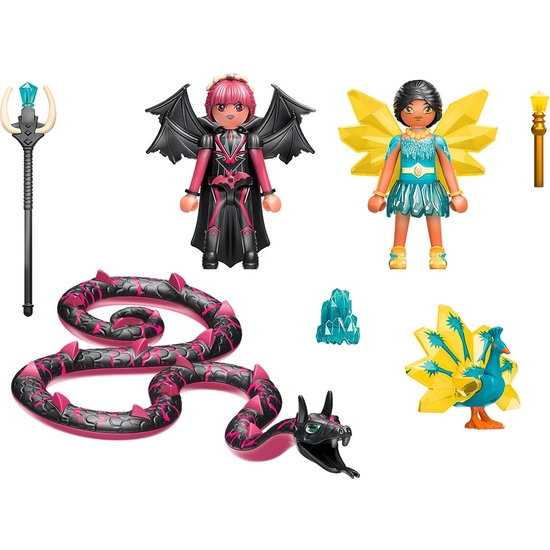 PLAYMOBIL MAGIC AYUMA CRYSTAL FAIRY Y BAT FAIRY image 1