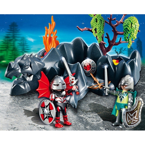 PLAYMOBIL MEDIEVAL SET ROCA DRAGÓN image 1