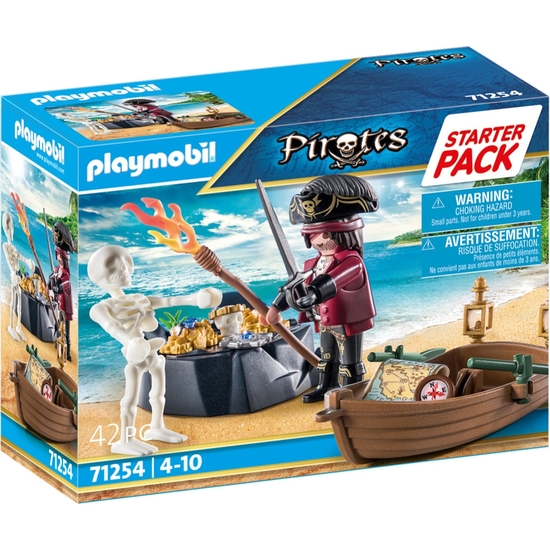 PLAYMOBIL PIRATAS STARTER PACK PIRATA CON BOTE DE REMOS image 0