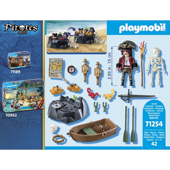 PLAYMOBIL PIRATAS STARTER PACK PIRATA CON BOTE DE REMOS image 2