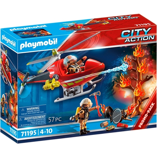 PLAYMOBIL CITY ACTION HELICÓPTERO DE BOMBEROS image 0