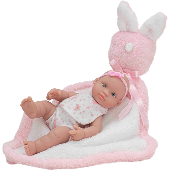 MUÑECO BEBÉ 20 CM CON ARRULLO O SAQUITO 2 MODELOS SURTIDOS image 0