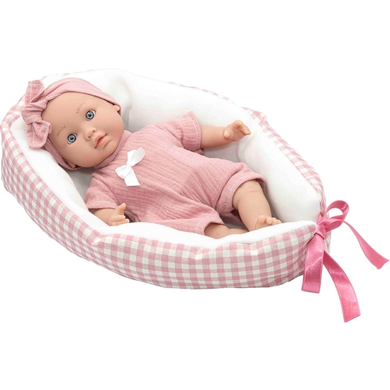 MUÑECO BEBÉ 33 CM NEWBORN CON MECANISMO LLORO. CON CAPAZO image 2