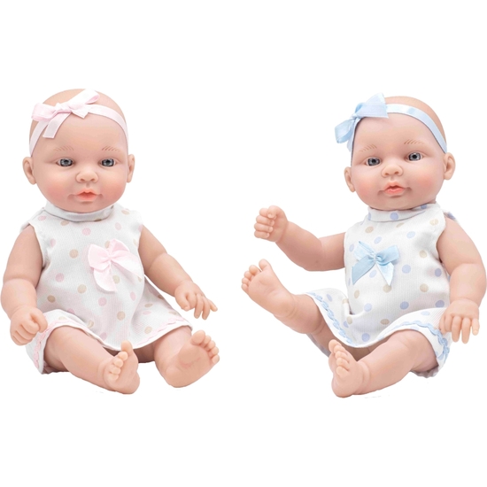 SET 2 BEBÉS GEMELOS 28 CM EN CAJA REGALO image 0