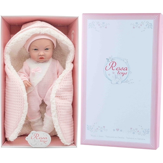 MUÑECO BEBÉ 35 CM NEWBORN CON ARRULLO EN CAJA REGALO image 1