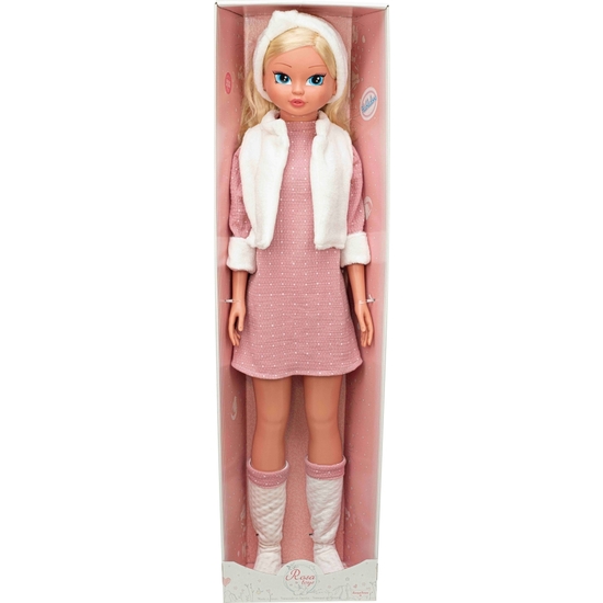 MUÑECA 100 CM CON VESTIDO Y CHALECO. HABLA Y CUENTA COSAS image 1