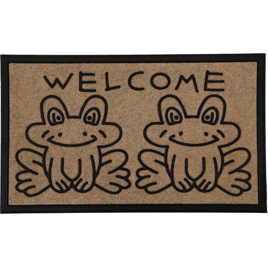 FELPUDO ESTAMPADO 45X75CM POLIPROPILENO/POLIÉSTER - GRENOUILLES image 0