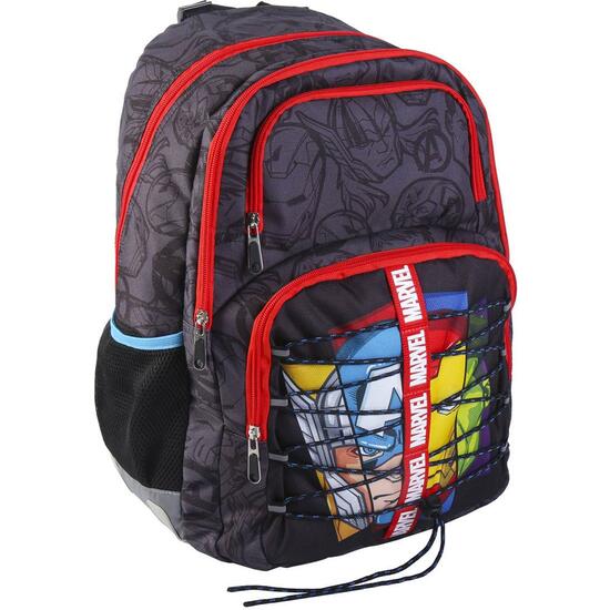 MOCHILA ESCOLAR GRANDE 44 CM AVENGERS BLACK image 0