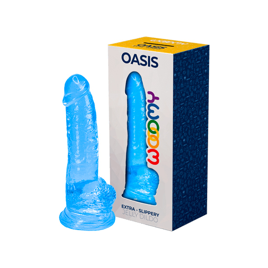 WOOOMY OASIS PENE DE GELATINA 15CM - AZUL image 0