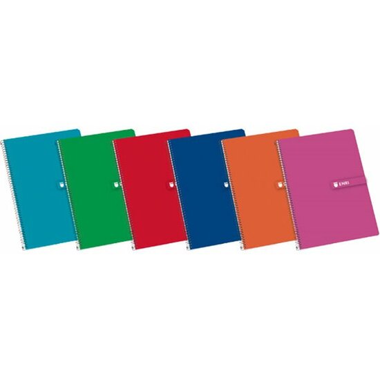LIBRETA FOLIO TAPA DURA 80H CUADRICULADO 4X4 60GR COLORES SURTIDOS image 0