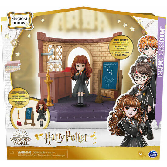 AULA ENCANTAMIENTOS MAGICOS + FIGURA HERMIONE HARRY POTTER 5CM image 0