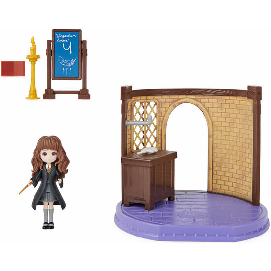 AULA ENCANTAMIENTOS MAGICOS + FIGURA HERMIONE HARRY POTTER 5CM image 2