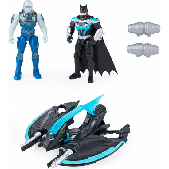 FIGURA BATMAN AND MR FREEZEE + BATWINGS DC COMICS 10CM image 1