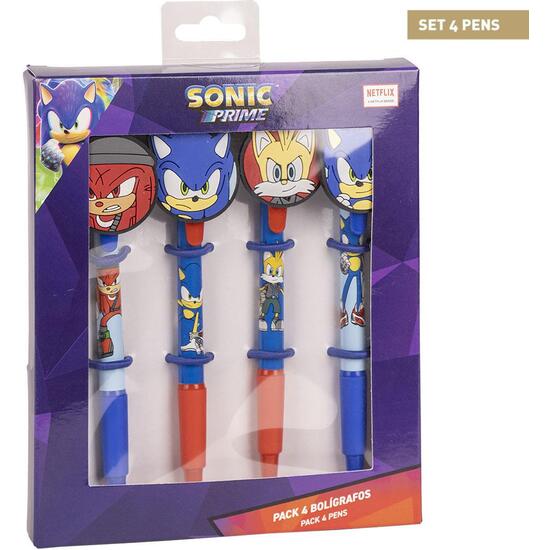 BOLÍGRAFO PACK X4 SONIC PRIME MULTICOLOR image 0