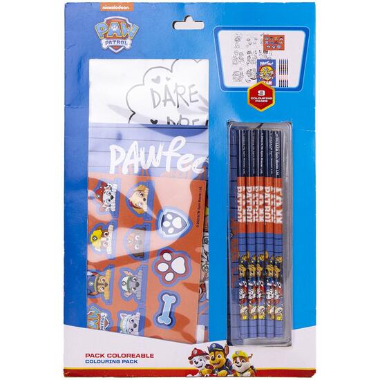 SET DE PAPELERÍA COLOREABLE PAW PATROL BLUE image 1