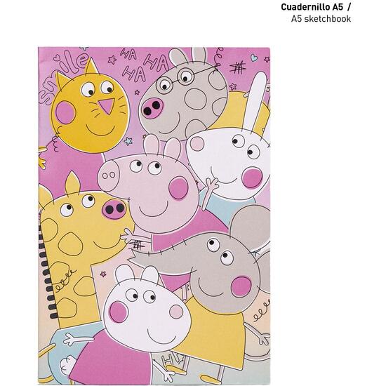 SET DE PAPELERÍA COLOREABLE PEPPA PIG PINK image 3